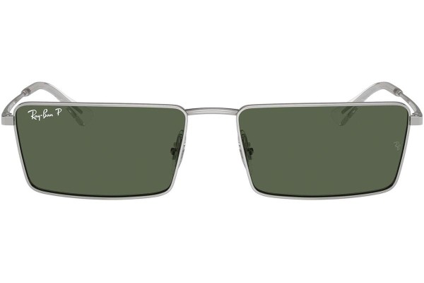 Zonnebril Ray-Ban RB3741 003/9A Polarized Rechthoekige Zilver