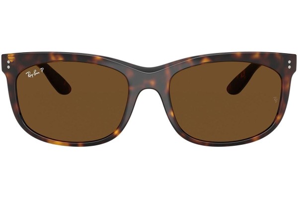 Zonnebril Ray-Ban RB2389 902/57 Polarized Rechthoekige Havana