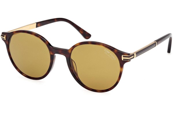 Zonnebril Tom Ford Araki FT1184 52H Polarized Ronde Havana