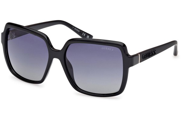 Zonnebril Guess GU00157 01D Polarized Vierkant Zwart