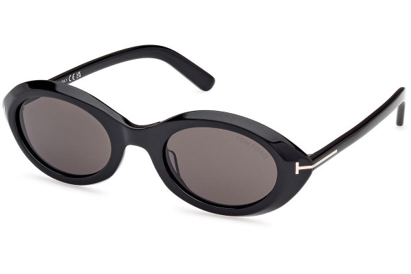 Zonnebril Tom Ford Carmen FT1186 01A Ovaal Zwart