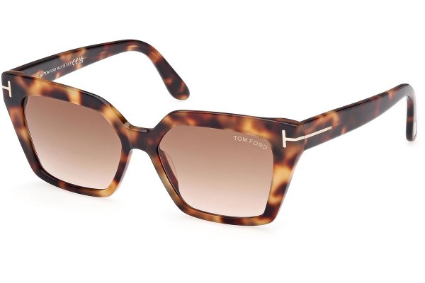 Zonnebril Tom Ford FT1030 53F Cat Eye Havana