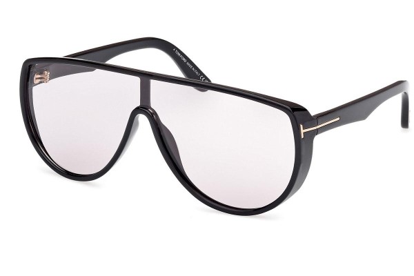 Zonnebril Tom Ford Achilles FT1182 01A Panorama | Shield Zwart