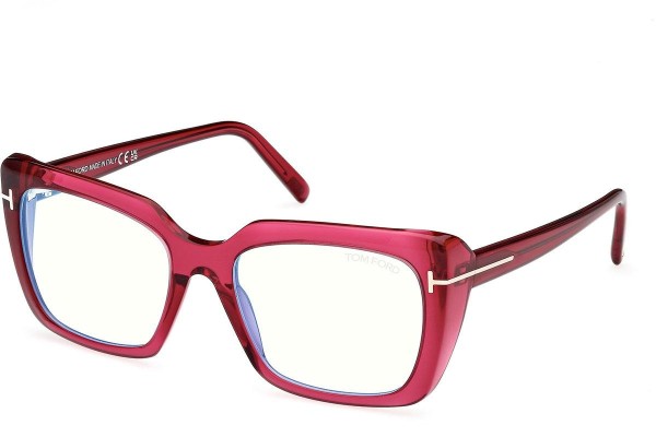 Brillen Tom Ford FT5992-B 075 Cat Eye Rood