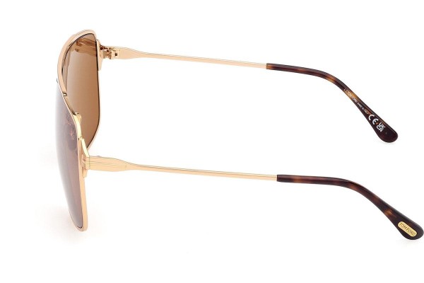 Zonnebril Tom Ford Zappa FT1173 30E Vierkant Goud