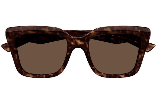 Zonnebril Alexander McQueen AM0473S 002 Vierkant Havana