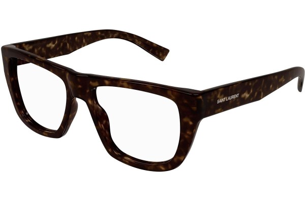 Brillen Saint Laurent SL714 002 Vierkant Havana