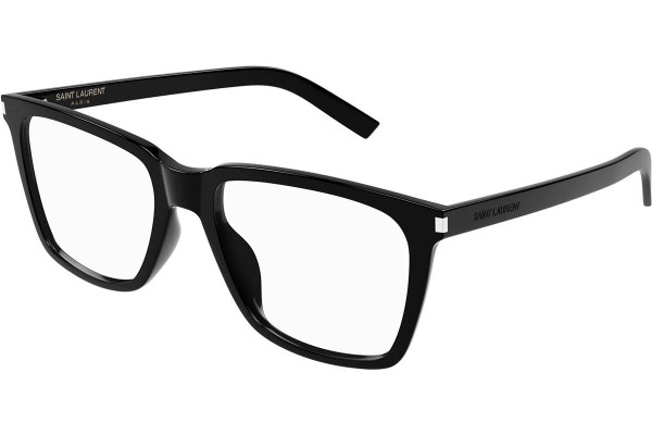 Brillen Saint Laurent SL717SLIM 001 Vierkant Zwart