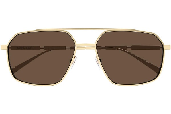 Zonnebril Alexander McQueen AM0477S 002 Pilot Goud