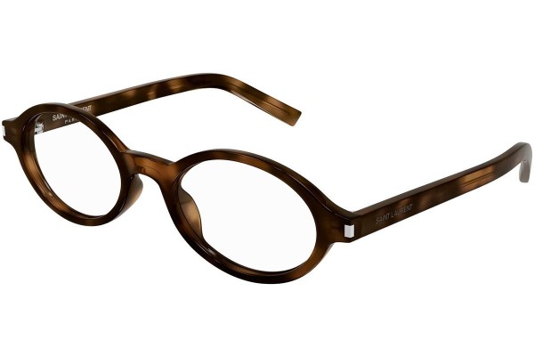 Brillen Saint Laurent SL751JEANNEOPT 003 Ovaal Havana