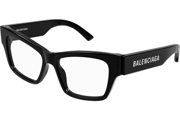 Brillen Balenciaga BB0378O 001 Vierkant Zwart