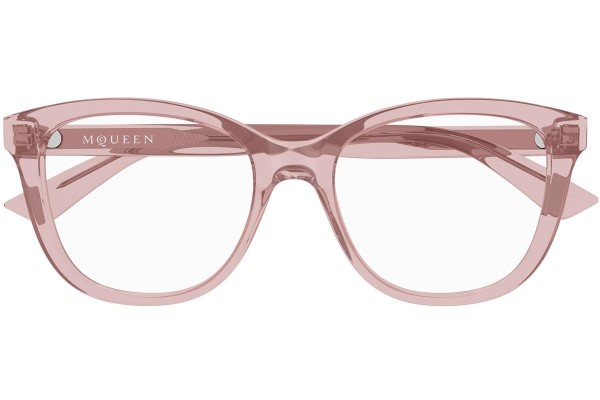 Brillen Alexander McQueen AM0487O 004 Vierkant Rood