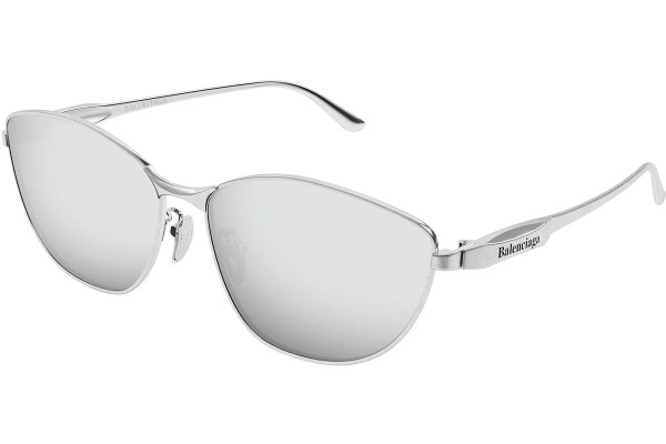 Zonnebril Balenciaga BB0358SK 002 Cat Eye Zilver