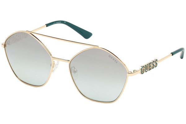 Zonnebril Guess GU7644 32P Ronde Goud