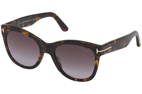 Zonnebril Tom Ford FT0870 52T Cat Eye Havana