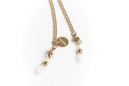 Accessoires Gouden metalen brillenketting