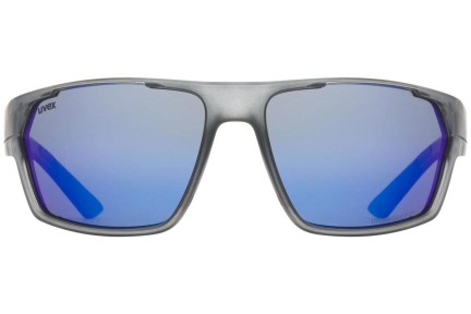 Zonnebril uvex sportstyle 233 P Smoke Mat S3 Polarized Rechthoekige Grijs