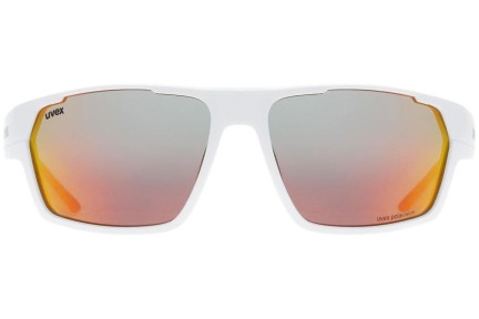 Zonnebril uvex sportstyle 233 P White Mat S3 Polarized Rechthoekige Wit