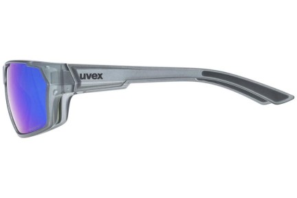 Zonnebril uvex sportstyle 233 P Smoke Mat S3 Polarized Rechthoekige Grijs