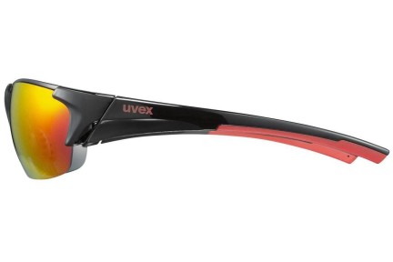 Zonnebril uvex blaze III set Black / Red S3,S1,S0 Rechthoekige Zwart