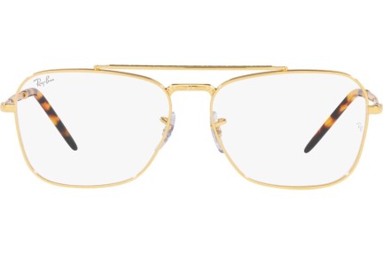 Brillen Ray-Ban New Caravan RX3636V 3086 Vierkant Goud