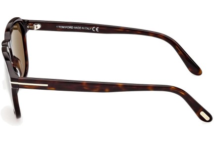 Zonnebril Tom Ford FT0931 52H Polarized Ronde Havana