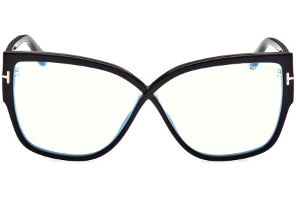 Brillen Tom Ford FT5828-B 001 Vierkant Zwart