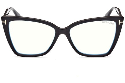 Brillen Tom Ford FT5844-B 005 Cat Eye Zwart