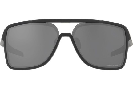 Zonnebril Oakley Castel OO9147-02 Polarized Vierkant Zwart