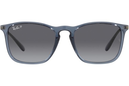 Zonnebril Ray-Ban Chris RB4187 6592T3 Polarized Vierkant Blauw