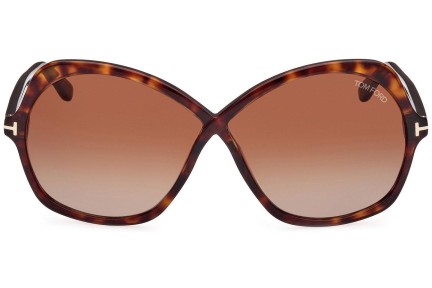 Zonnebril Tom Ford FT1013 52F Cat Eye Havana