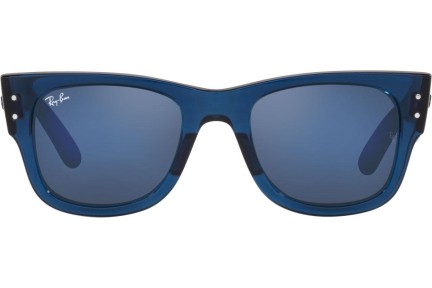 Zonnebril Ray-Ban Mega Wayfarer RB0840S 6638O4 Vierkant Blauw