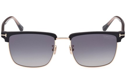 Zonnebril Tom Ford FT0997-H 02D Polarized Browline Zwart