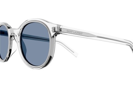 Zonnebril Saint Laurent SL521RIM 004 Ronde Transparant