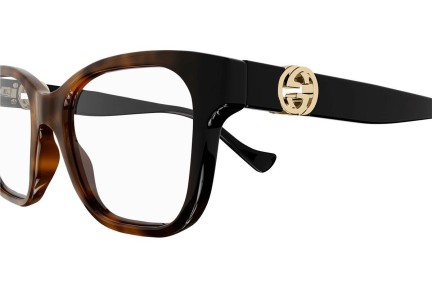 Brillen Gucci GG1025O 002 Vierkant Havana