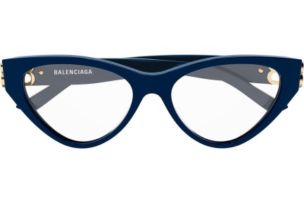 Brillen Balenciaga BB0172O 004 Cat Eye Blauw