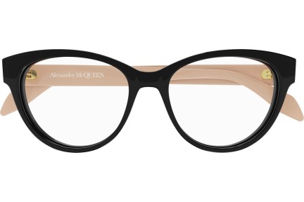 Brillen Alexander McQueen AM0359O 004 Cat Eye Zwart