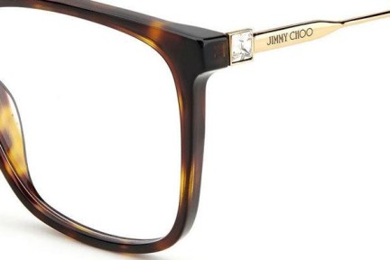 Brillen Jimmy Choo JC341 086 Vierkant Havana