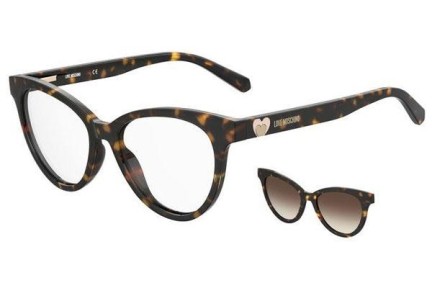 Brillen Love Moschino MOL051/CS 086/HA Cat Eye Havana