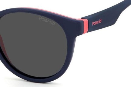 Zonnebril Polaroid Junior PLD8048/S BR0/M9 Polarized Ronde Blauw