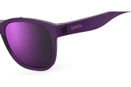 Zonnebril Smith CAPER 141/DF Polarized Vierkant Paars