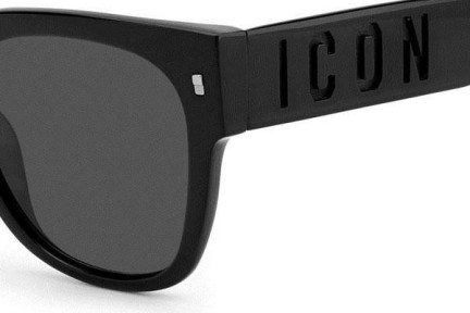 Zonnebril Dsquared2 ICON0005/S 807/IR Vierkant Zwart