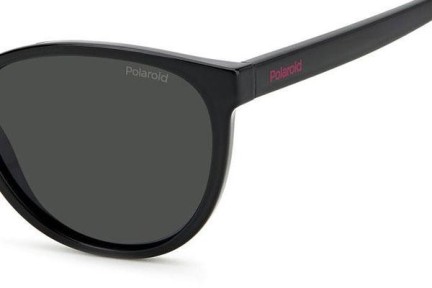 Zonnebril Polaroid Junior PLD8047/S 807/M9 Polarized Cat Eye Zwart