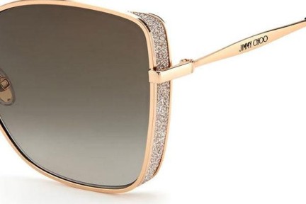 Zonnebril Jimmy Choo ALEXIS/S DDB/HA Vierkant Goud