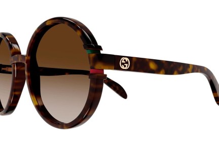 Zonnebril Gucci GG1067S 002 Ronde Havana