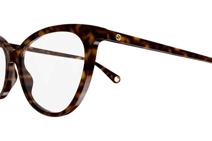 Brillen Gucci GG1079O 003 Cat Eye Havana