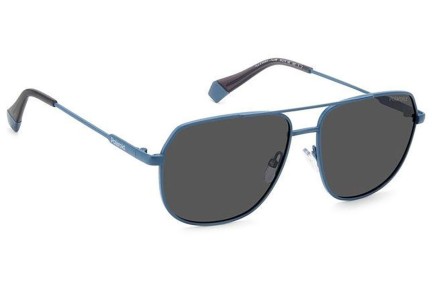 Zonnebril Polaroid PLD6195/S/X FLL/M9 Polarized Pilot Blauw