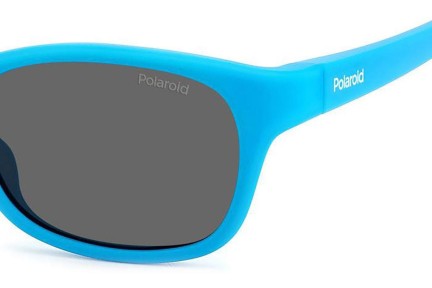 Zonnebril Polaroid Junior PLDK006/S MVU/M9 Polarized Rechthoekige Blauw