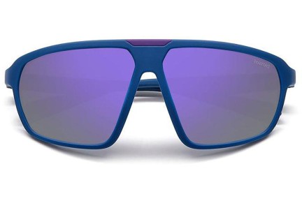 Zonnebril Polaroid PLD2142/S 802/MF Polarized Oversize Blauw