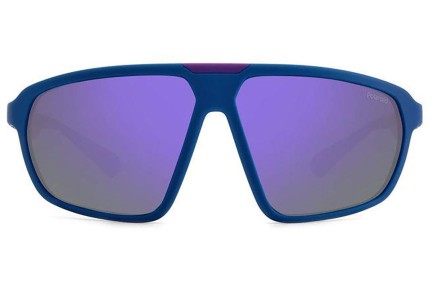 Zonnebril Polaroid PLD2142/S 802/MF Polarized Oversize Blauw